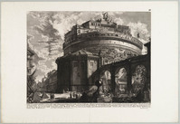TvB G 6571
<br/>
Veduta del Mausoleo d'Elio Adriano
<br/>
<em>Piranesi, Giovanni Battista (1720-1778)</em>